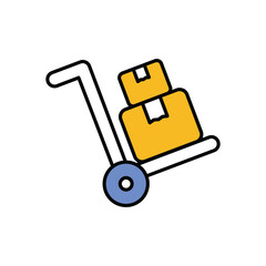 Logistics  Icon vector stock illustration