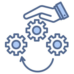 Intervention Blue Icon