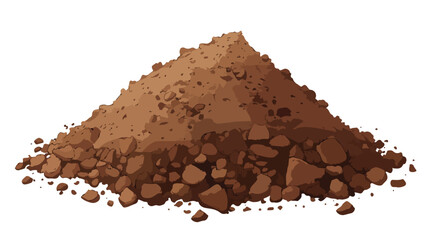 Detailed Pile of Soil Vector Illustration for Various Design Projects