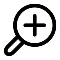 zoom in icon for illustration