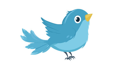 Fototapeta premium Blue Bird Social Media Vector Illustration for Marketing Campaigns and Business Promotions