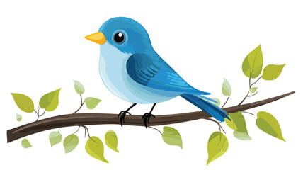 Blue Bird Social Media Vector Illustration for Marketing and Promotion