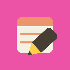 Notepad Icon: Minimalist Design for Apps & Websites