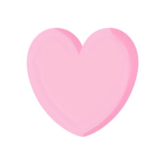 Pink Heart Shape: Valentine's Day, Love Symbol, Romantic Design Element