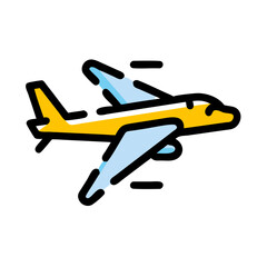 Airplane Icon Flight Travel, Aviation, Journey, Air Transport