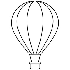 Obraz premium Minimalist Hot Air Balloon Outline
