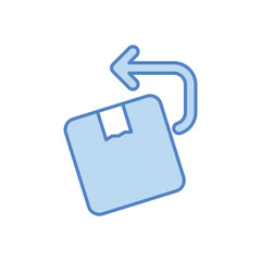 Return Goods Icon vector stock illustration