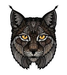 Lynx Mosaic Portrait 