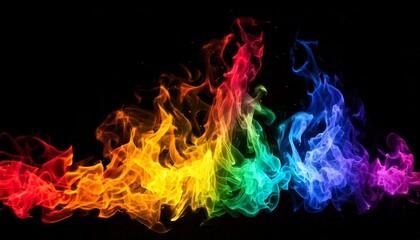 虹色の炎（rainbow flame） 