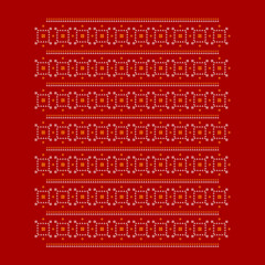 Traditional Indian Red Bandhani Fabric Aesthetic Pattern Vector