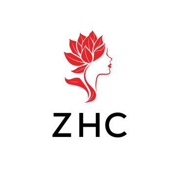 ZHC Letter logo white background