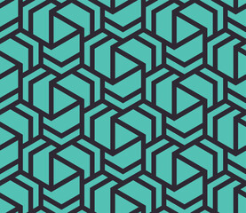 Zigzag Triangles Abstract Geometric Seamless Pattern -vector eps8