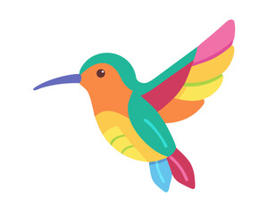 vector illustration of a flying bird
