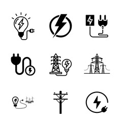 Electricity icon  vector