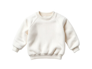 Baby Pullover Template. Children's Apparel Mockup. Empty White Toddler Jumper. Kids' Sweatshirt.