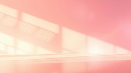 Pink Wall With Light And Shadow