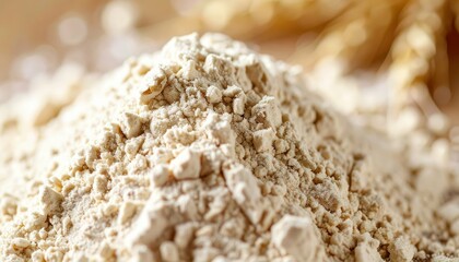Fine Einkorn Flour with Nutty Flavor and Delicate Texture Close-Up