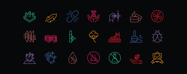 This icon set presents 21 essential mattress features in editable stroke style, perfect for infographics, e-commerce platforms, and bedding-related product presentations.