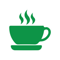 cup of tea with green leaves
