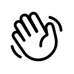 Obraz premium Bold Line Peace Lily Plant Icon Flat 2D Vector Illustration for Botanical Designs, Nature Themes, and Peace Symbolism