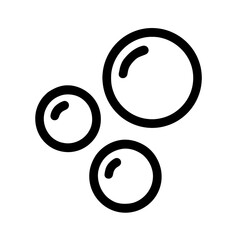 Bold Line Bubble Icons Flat 2D Design Elements for Websites and Apps