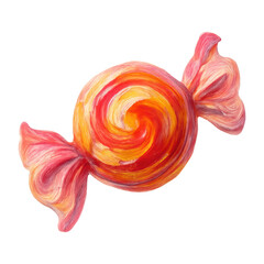 PNG Colorful swirled candy illustration.