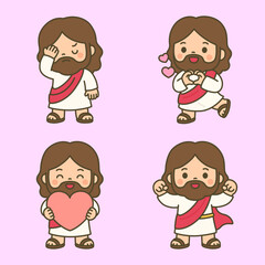 Adorable Jesus Expressing Heartfelt Emotions with Romantic Gestures