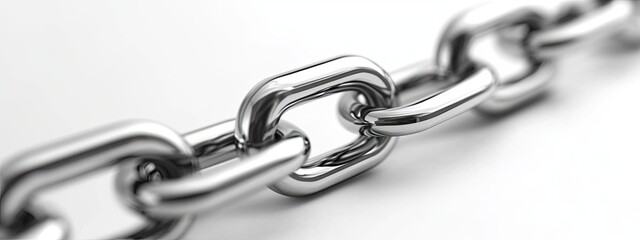 Fototapeta premium Close-up of a metallic chain