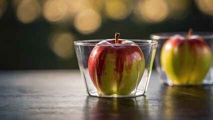 apples in a glass