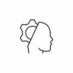 mind functioning icon sign vector