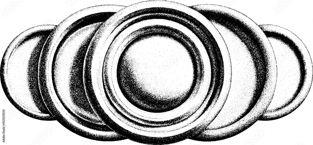 Poster abstract ellipse and swirl design featuring organic blobs for creative projects