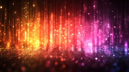 Obraz premium Abstract vibrant particle background