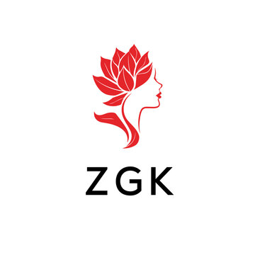 ZGK Letter Initial Logo Design Template Vector Illustration