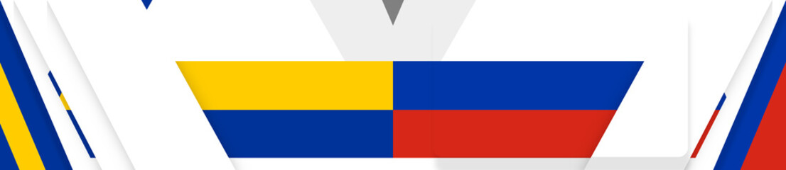 creative abstract European Union and Russia flag colors background design. diagonal EU style colors