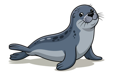 Seal silhouette vector art
