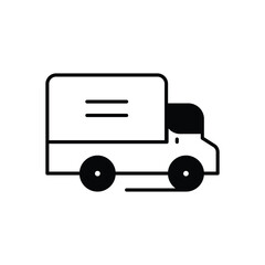 Truck Icon vector stock illustration