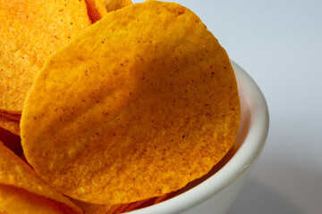 Chips with white background