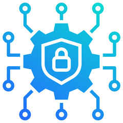 Obraz premium Cyber Security Icon
