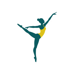 gymnast vector art silhouette