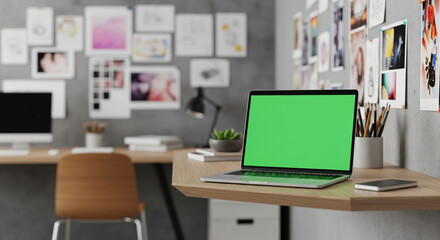 Naklejka premium computer monitor with blank screen