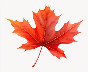 Obraz premium Vibrant autumn maple leaf