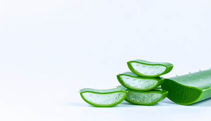 Fresh Cut Aloe Vera Slices