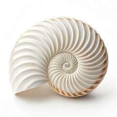 Obraz premium nautilus shell isolated on white