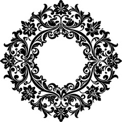 Border Pattern Baroque Vintage Motif