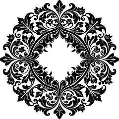 Border Pattern Baroque Vintage Motif