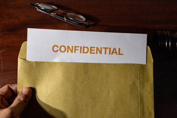 Confidential Legal Document Held by Hand with Gavel – Legal Confidentiality and Attorney-Client...