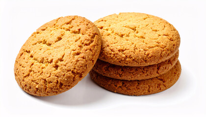 cookies on white background