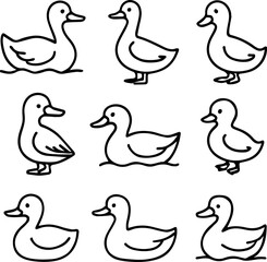 Set of ducks.eps