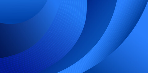 Abstract blue wave gradient background with lines.

