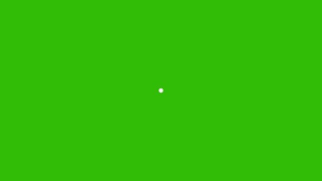 Circles fireworks explosion line shape blast, Firework Circle Burst Motion Graphics in After Effects with Shiny Pop-up Lines and Explosive Blast on Green Screen. Cartoon flat vector random explosion